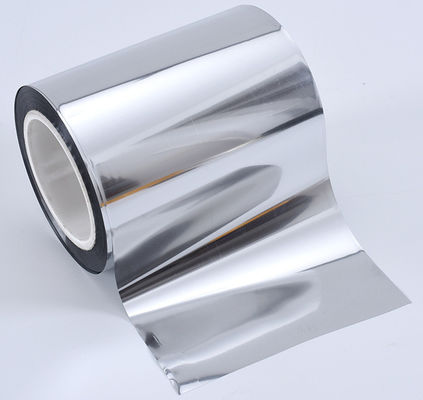 Lebar 787-1600mm Silver Aluminized Metalized PET Film untuk kemasan makanan