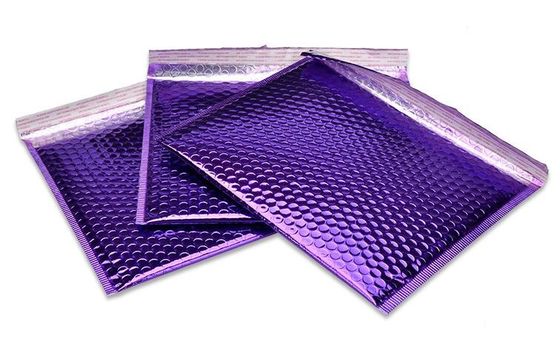 160 * 230mm Moisture Proof Bubble Envelope Purple pet tas aluminium foil gelembung amplop