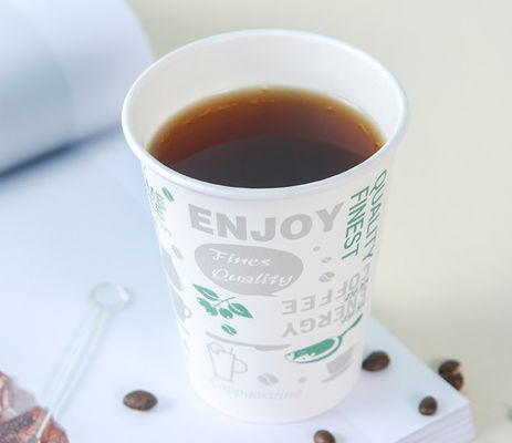 12oz 260 + 18pe Coffee Cup Milk Tea Minuman Panas Single Wall Paper Cups