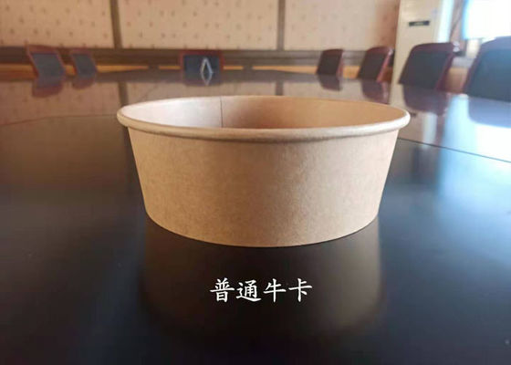 600ml Biodegradable PLA Coating Disposable Paper Soup Bowl Bucket