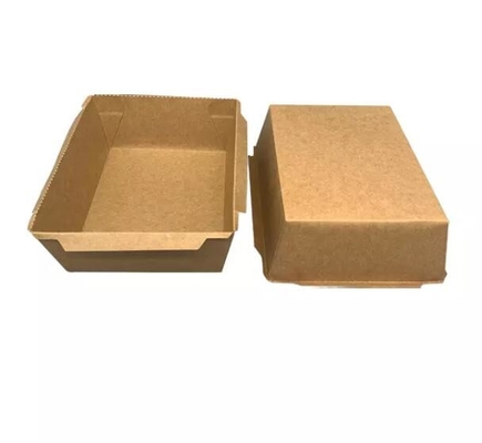 Karton Kraft Paper Sushi Box Plastik Untuk Take Away Food Sushi Container Packaging