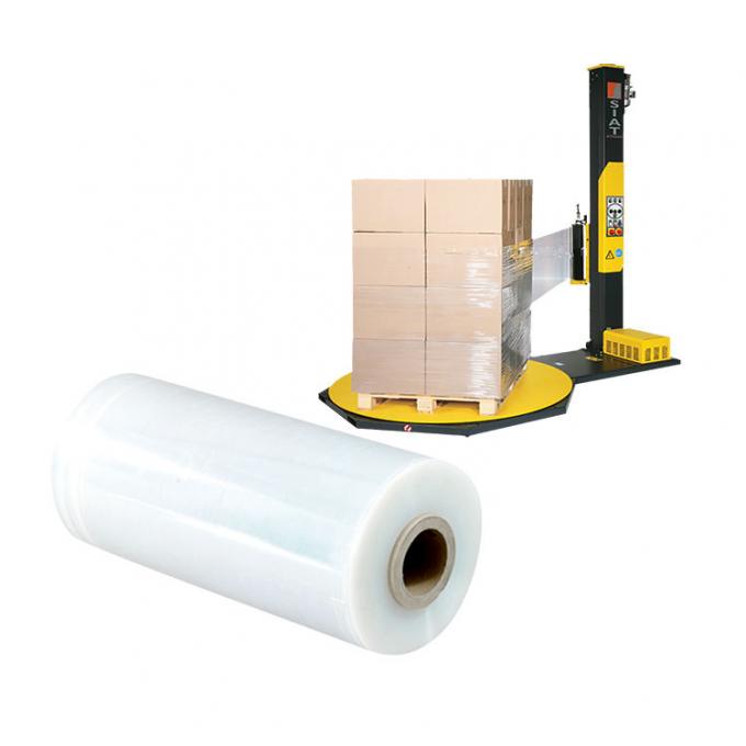 Pe Plastic Lldpe Stretch Pallet Wrapping Film 60 Pengukur Untuk Logistik Pallet 3