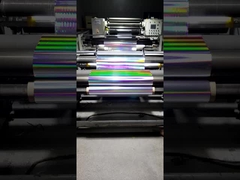 18um Holographic Bopp Color Glitter Film, pilar cahaya horisontal BOPP film untuk kemasan obat