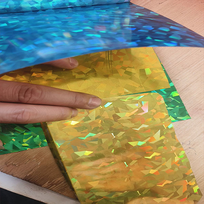 Profesional 180mic Pvc Laser / Holographic Film Eksporter, menerima Laser Pet Disesuaikan Dan Pvc Metalized Laser Produk