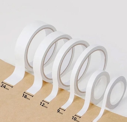 Solvent Base / Hot Melt Double Side Paper Embroidery Tape Dengan Hot Melt / Solvent