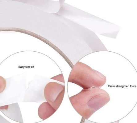 Solvent Base / Hot Melt Double Side Paper Embroidery Tape Dengan Hot Melt / Solvent