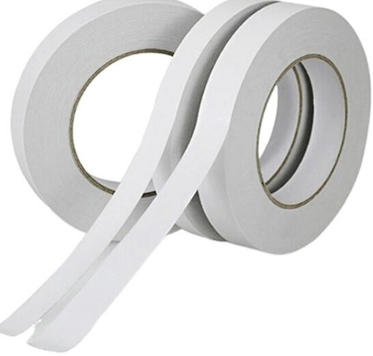 Solvent Base / Hot Melt Double Side Paper Embroidery Tape Dengan Hot Melt / Solvent