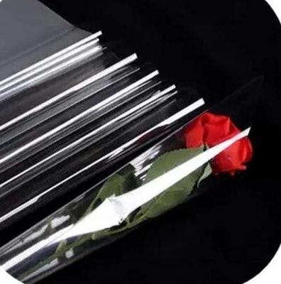40mic Clear Cellophane Roll BOPP Packing Film Untuk Membungkus Buket Bunga