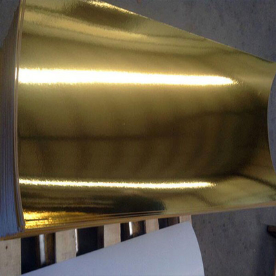Gloss Silver Gold Metallized Composite Paper Aluminium Plating Paper Untuk Kotak Rokok
