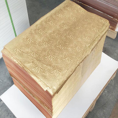 250GSM Art Craft Paperboard 50*70 Cm Mirror Paper Board Custom Ketebalan Dan Ukuran Laminated Perak / Emas Metallic Paper