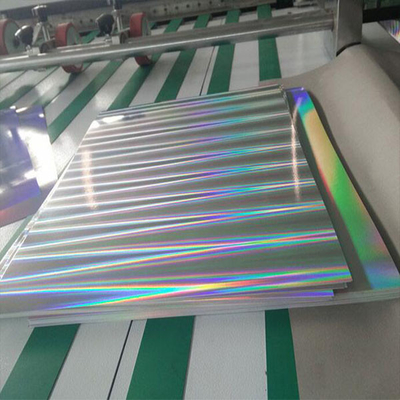 Transfer Pet Metallized Holographic Paper / Cardboard Untuk Pencetakan Dan Pengemasan