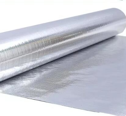 Single atau Double Reflective Woven Fabric Aluminium Foil Backed Woven Fabric Insulation