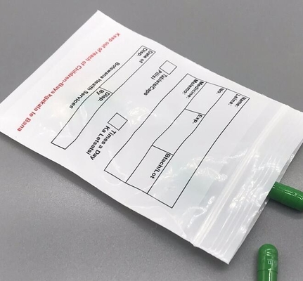 Double Pocket Zipper Transparent Packaging Film Eco-Friendly Plastic Liquid Bio Hazard Biohazard Medical PE Patological Seal Bag