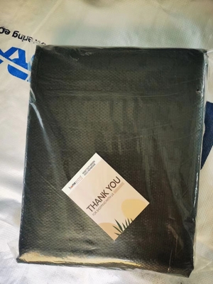 Roll Black Woven Ground Cover Weed Control Membrane Anti Weed Woven Fabric Pabrik Pasokan 80GSM 90GSM 100GSM
