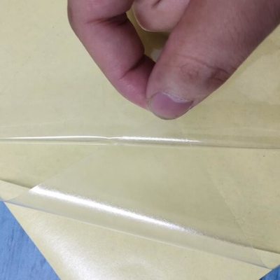 Tahan Suhu Tinggi Lemak Minyak Sisi Dua Kuning Kertas Bagian Bawah Kuning PVC Transparan Lembaran Lemak Sisi Dua