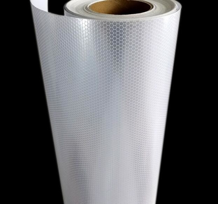 Honeycomb Seamless Photo Advertising Grade Traffic Sign Lettering Adhesive Reflective Film