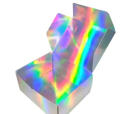 Metallized Rainbow Holographic Paper Board / Roll Untuk Pencetakan UV Dan Kotak Kertas Bungkus