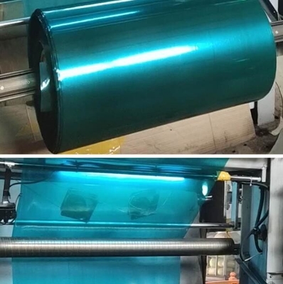 Mencetak Transparent Candy Wrapping PVC Twist Film Dengan Pelangi Iridescent Warna Untuk Candy Packaging Wrapper