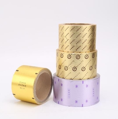 Disesuaikan Emas Dan Warna Cetak Aluminium Foil Untuk Permen Paket Atau Paket Coklat Di Lembar / On Roll