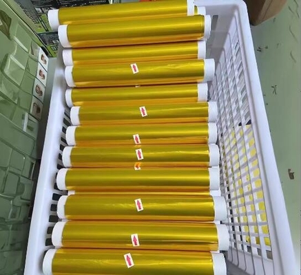 Disesuaikan Emas Dan Warna Cetak Aluminium Foil Untuk Permen Paket Atau Paket Coklat Di Lembar / On Roll