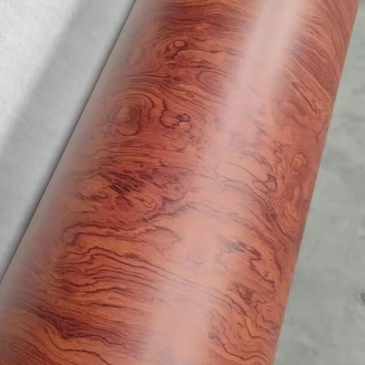 Pu Cat Glossy Kayu Grain Laminated Paper untuk papan mdf Dekorasi furnitur