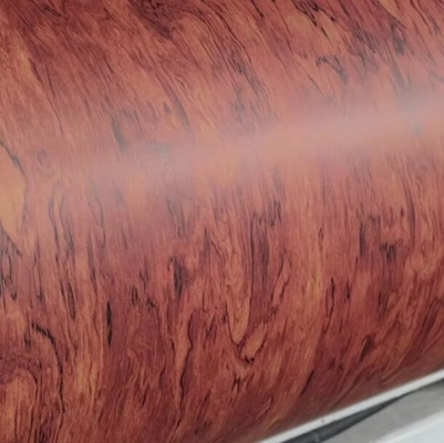 Pu Cat Glossy Kayu Grain Laminated Paper untuk papan mdf Dekorasi furnitur