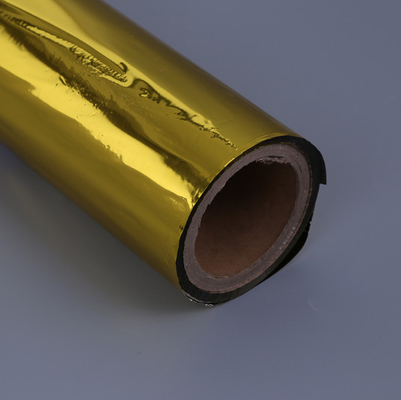 Emas berwarna 12mic PET Film Aluminized tahan suhu tinggi