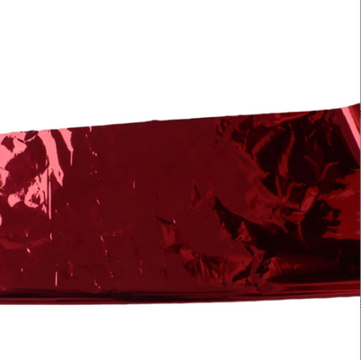 Gold Metallized Film Warna Merah Metallized Pet Thermal Laminating Film Untuk laminasi kertas