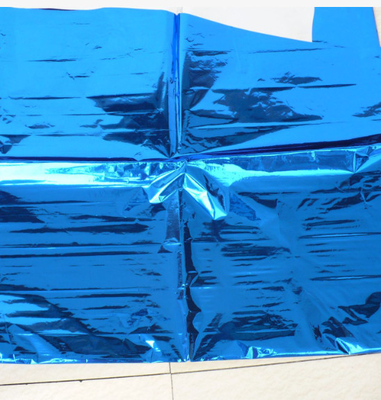Polyester film emas mawar kertas film metallized Cina film merah kertas mengkilap danau dalam biru aluminium foil pita
