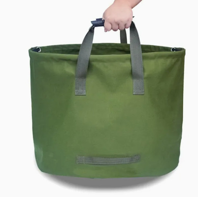 Bag sampah halaman kebun rumput Daun kebun membersihkan wadah tarpa Tote sampah kebun sekali pakai berat tugas kanvas kain koleksi tas