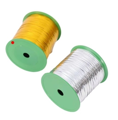 8cm Metallic Spool Golden Twist Tie untuk roti dan hadiah Twist Tie untuk pengemasan toko roti