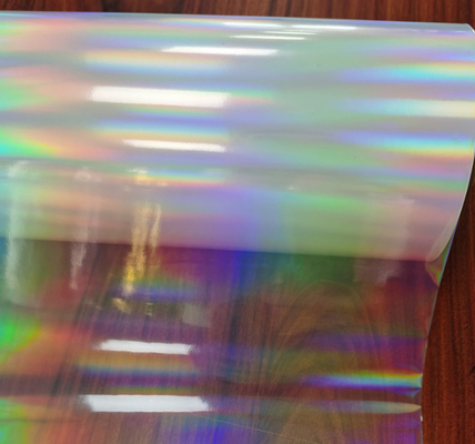 18um Holographic Bopp Color Glitter Film, pilar cahaya horisontal BOPP film untuk kemasan obat