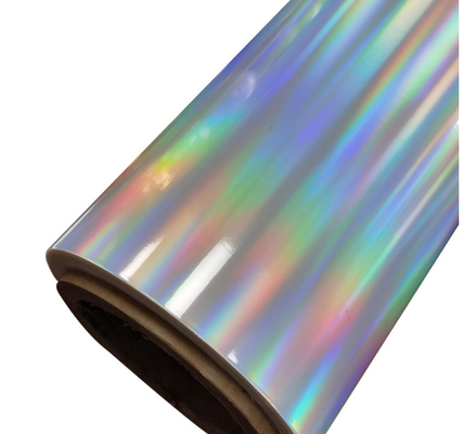 18um Holographic Bopp Color Glitter Film, pilar cahaya horisontal BOPP film untuk kemasan obat