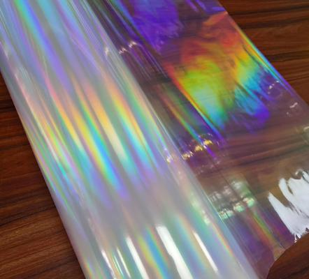 18um Holographic Bopp Color Glitter Film, pilar cahaya horisontal BOPP film untuk kemasan obat
