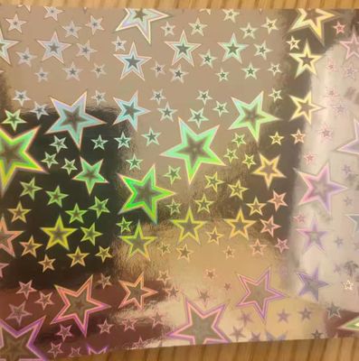 12mic PET/17mic bopp lapisan primer metallized holographic Digunakan untuk UV Printing