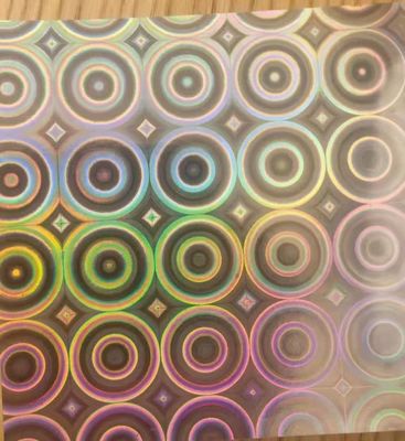 12mic PET/17mic bopp lapisan primer metallized holographic Digunakan untuk UV Printing