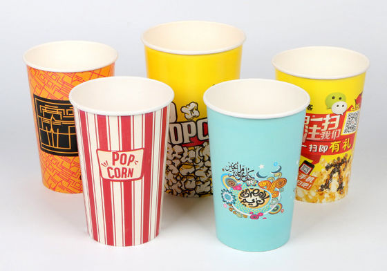 16oz Double Wall Movie Theater Disposable Paper Popcorn Bucket