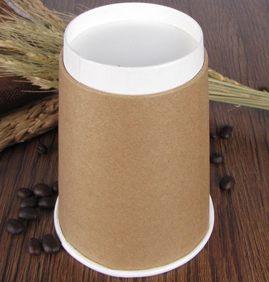 8oz Biodegradable Paper Cup, Disposable Milk Tea Kraft Paper Cup