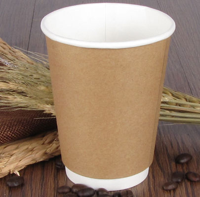 8oz Biodegradable Paper Cup, Disposable Milk Tea Kraft Paper Cup