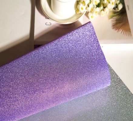 Hot Lamination 500m Purple Sparkle Metalized Film Untuk Kertas