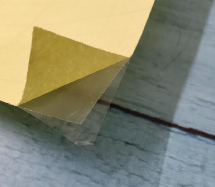 Tahan Suhu Tinggi Lemak Minyak Sisi Dua Kuning Kertas Bagian Bawah Kuning PVC Transparan Lembaran Lemak Sisi Dua