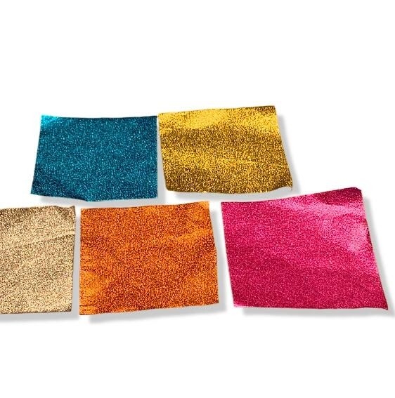 Lembar aluminium berlapis lilin warna khusus untuk kertas pembungkus cokelat Lembar aluminium