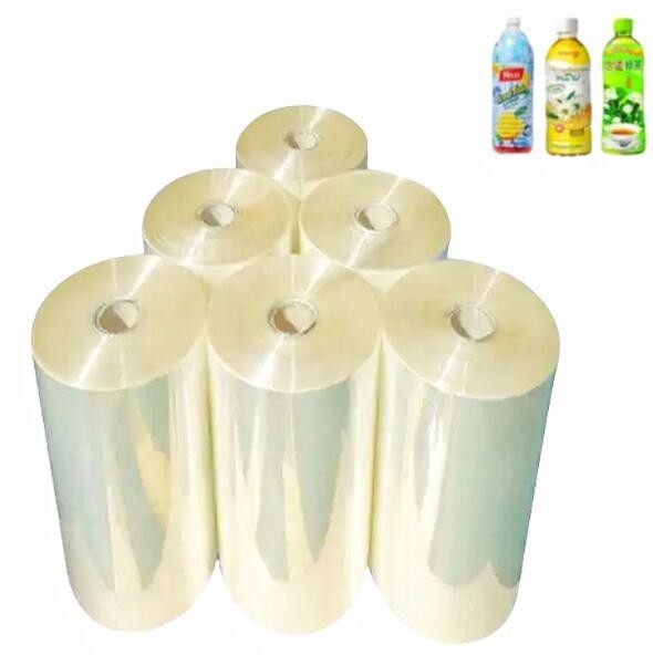 Dicetak Kelas PVC / PET / PETG Shrink Film Roll Untuk Shrink Label / Sleeve Of Botol / Kaleng / toples