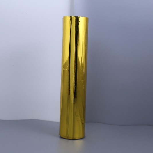 Emas berwarna 12mic PET Film Aluminized tahan suhu tinggi