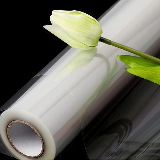 Kertas Pembungkus Kado Plastik Glossy 40um Bopp Untuk Bunga