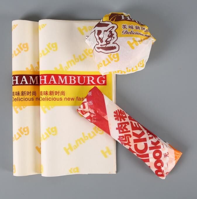38g/45g OilProof Baking hamburger kertas lilin Kertas Pembungkus Bola Beras Taiwan